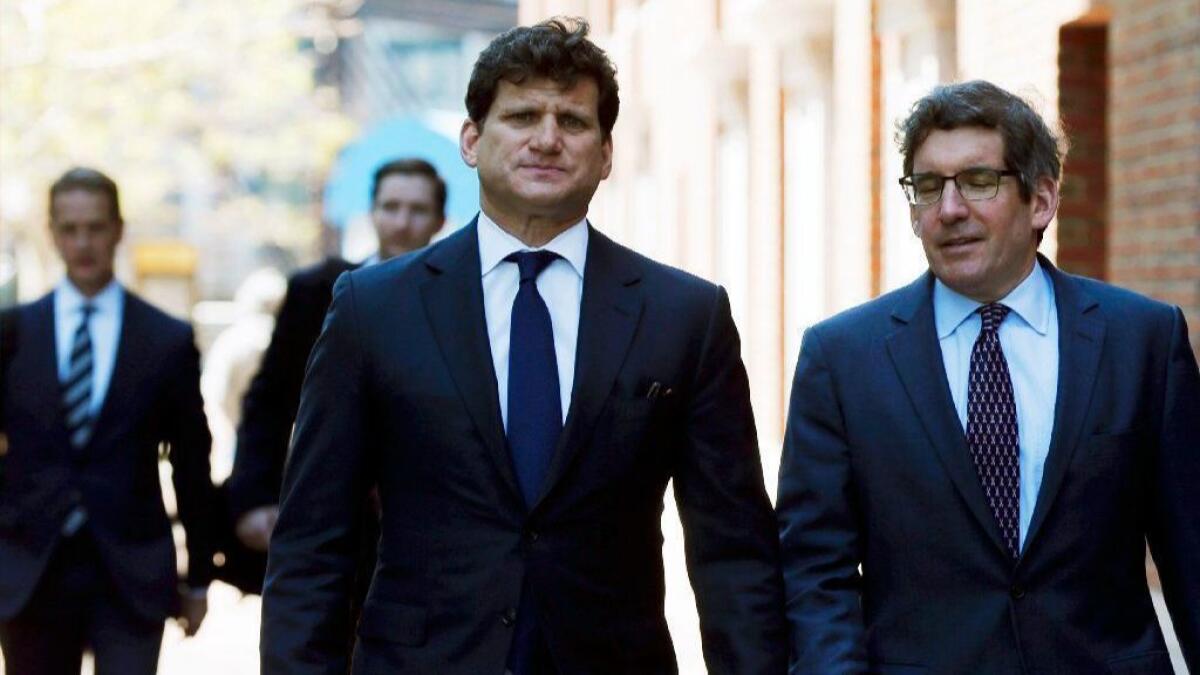 Gordon Caplan, arriving May 21 for a Boston court appearance, pleaded guilty in a nationwide college admissions scandal.