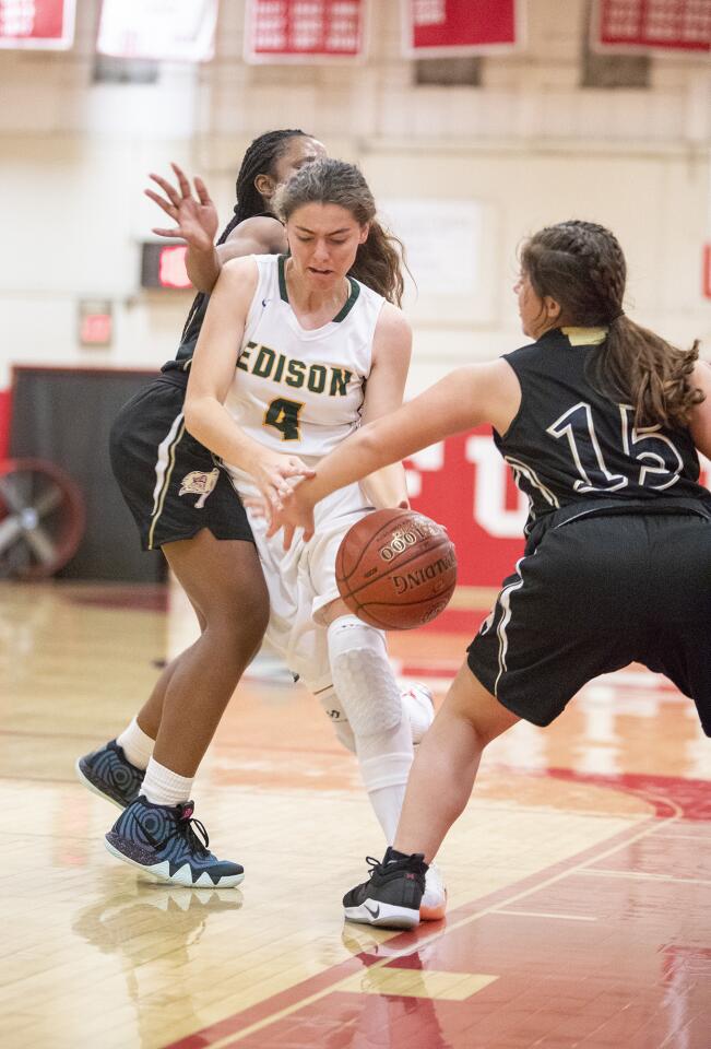Photo Gallery: Edison vs. Bellflower in girls' basketball