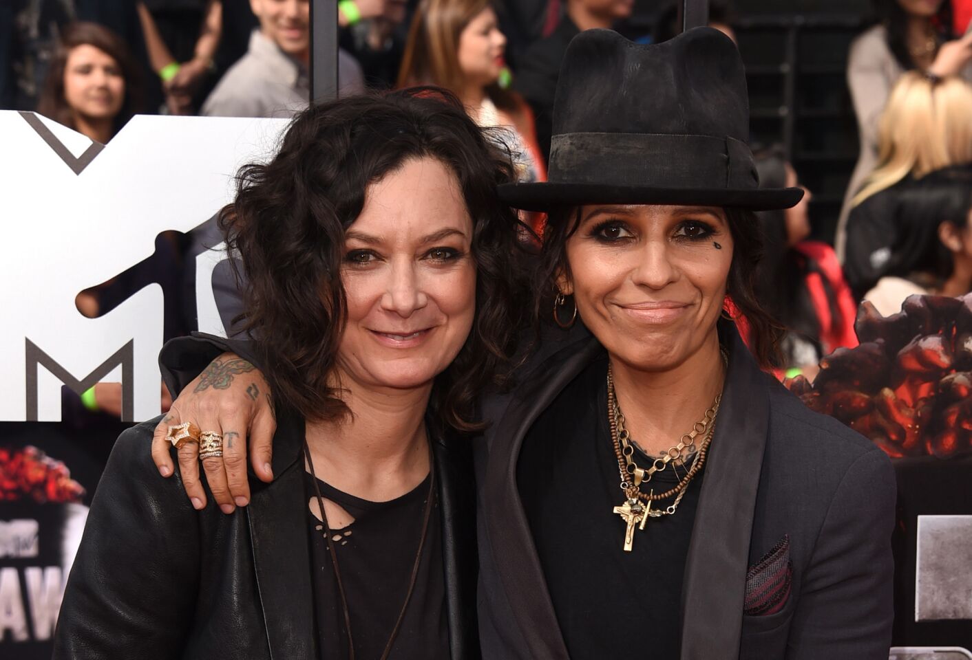 Actress Sara Gilbert and rock musician wife Linda Perry became parents to son Rhodes Emilio Gilbert Perry. Gilbert and Perry tied the knot in March 2014 after dating for three years. Gilbert has two children from a previous relationship with TV producer Ali Adler.