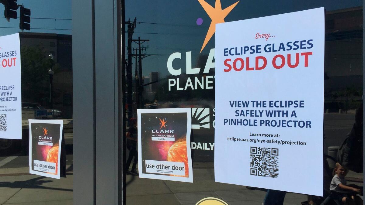 The Clark Planetarium in Salt Lake City. Don't wait too long to get your eclipse glasses.