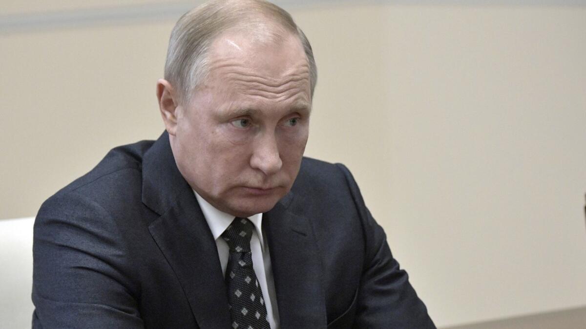 Russian President Vladimir Putin accused the United States of making up excuses for pulling out of the Intermediate-Range Nuclear Forces Treaty.