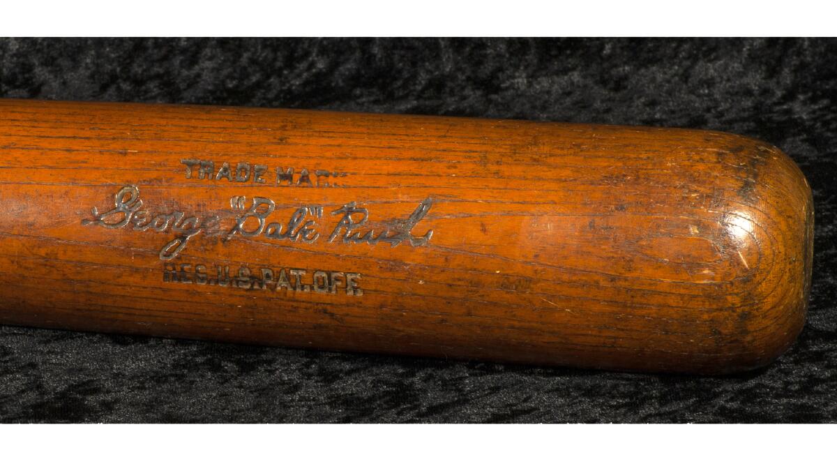 Babe Ruth's bat used for 500th home run sold for $1 million at auction
