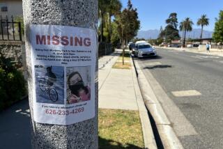 A sign posted in Monterey Park seeks information about the whereabouts of Alison Chao.