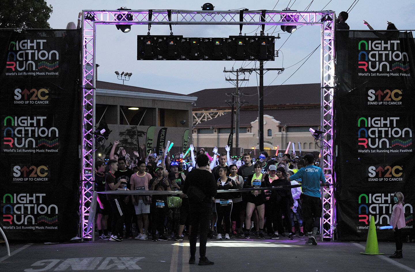 Billed as "the world's first running music festival," runners at the Night Nation Run at the Del Mar Fairgrounds experienced a music-filled course with DJs, light shows and more on Saturday, May 11, 2019.