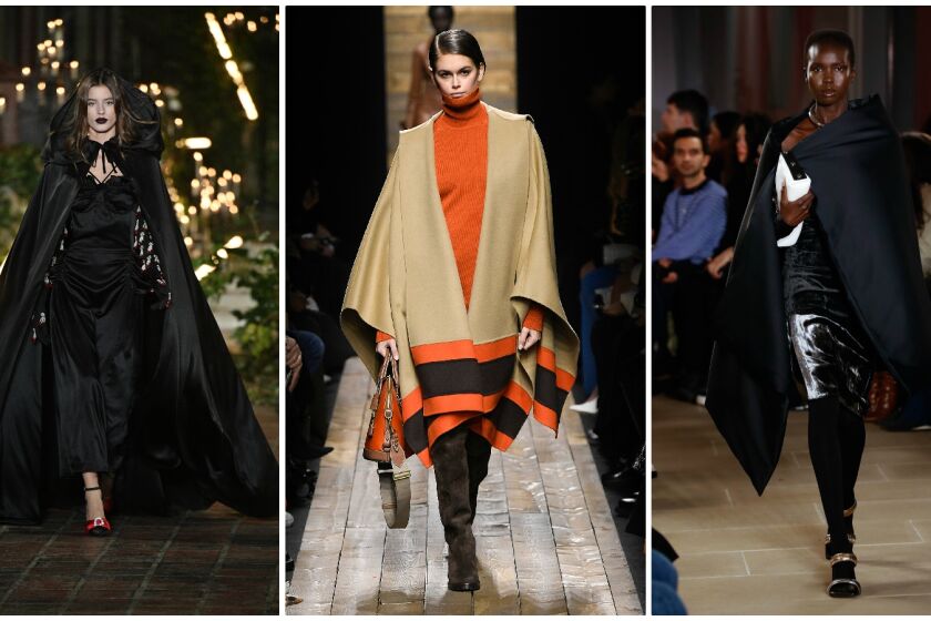 Capes on the NYFW FW20 runway