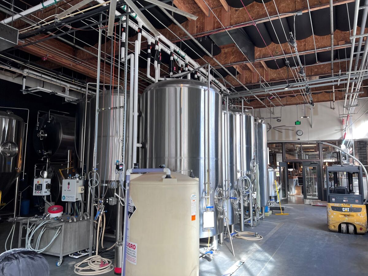 A look at the interior of Carlsbad-based Rouleur Brewing Company's new brewing facility in San Marcos.