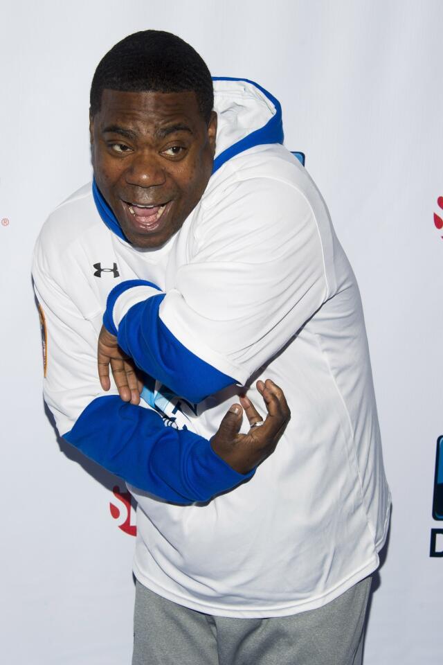 "30 Rock" actor Tracy Morgan attends DirecTV's 8th Celebrity Beach Bowl in New York.