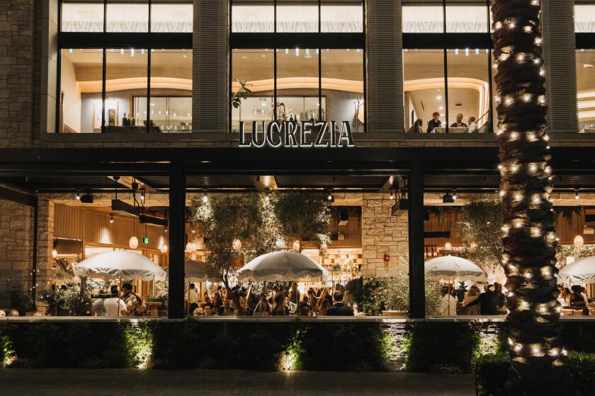 The newly opened, two-story Lucrezia restaurant in La Jolla.
