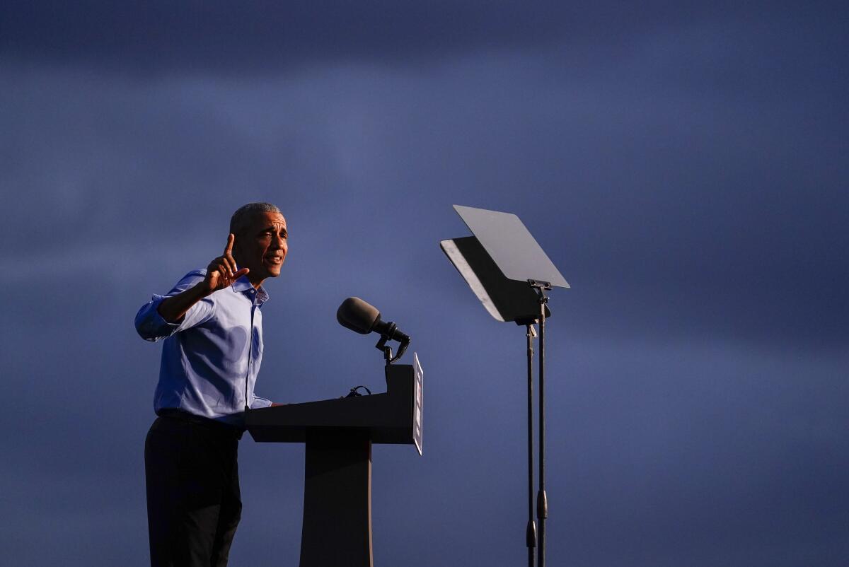 Obama critica a Trump, llama a votar "como nunca antes"