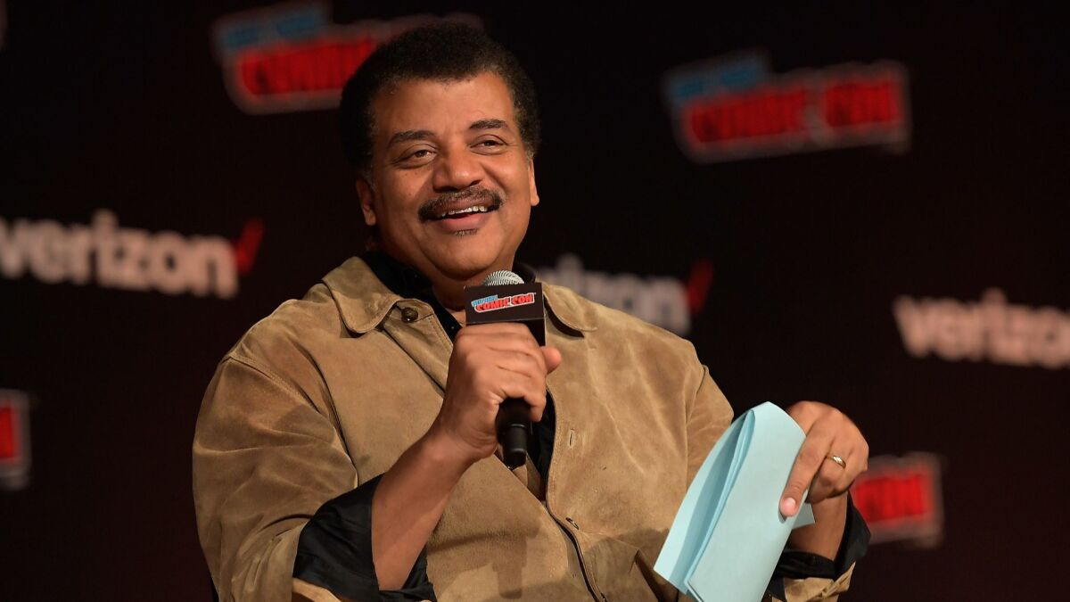 Astrophysicist and author Neil Degrasse Tyson at New York Comic Con on Oct. 4.