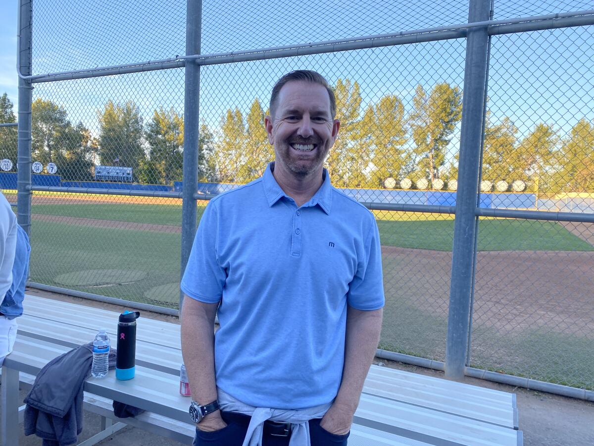 Ryan McGuire, who played baseball for El Camino Real, UCLA and in the majors, had his number retired by El Camino Real.