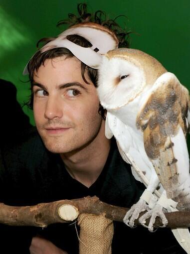 Jim Sturgess, who voices the young owl Soren in the film, seems to get back into character at the pre-party.