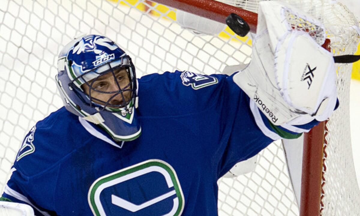 The Vancouver Canucks traded goalie Roberto Luongo to the Florida Panthers on Tuesday.