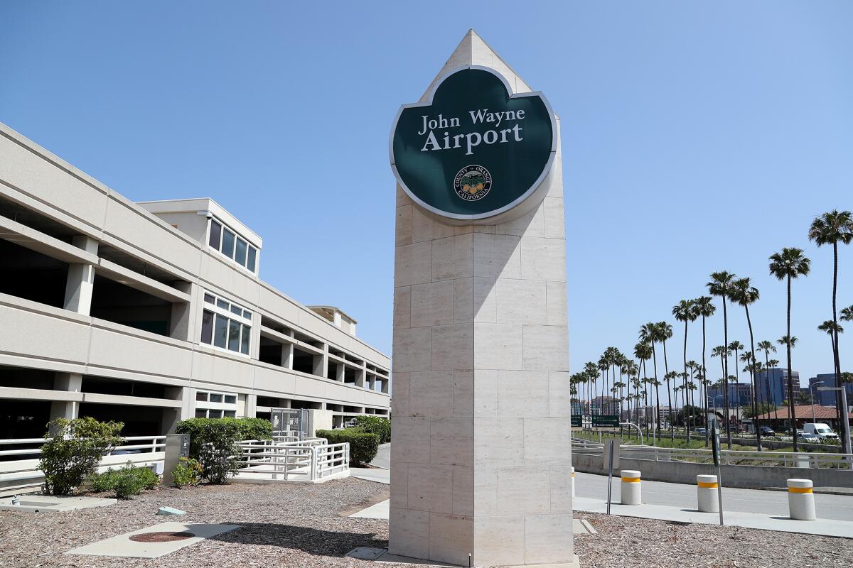 John Wayne Airport in Santa Ana.