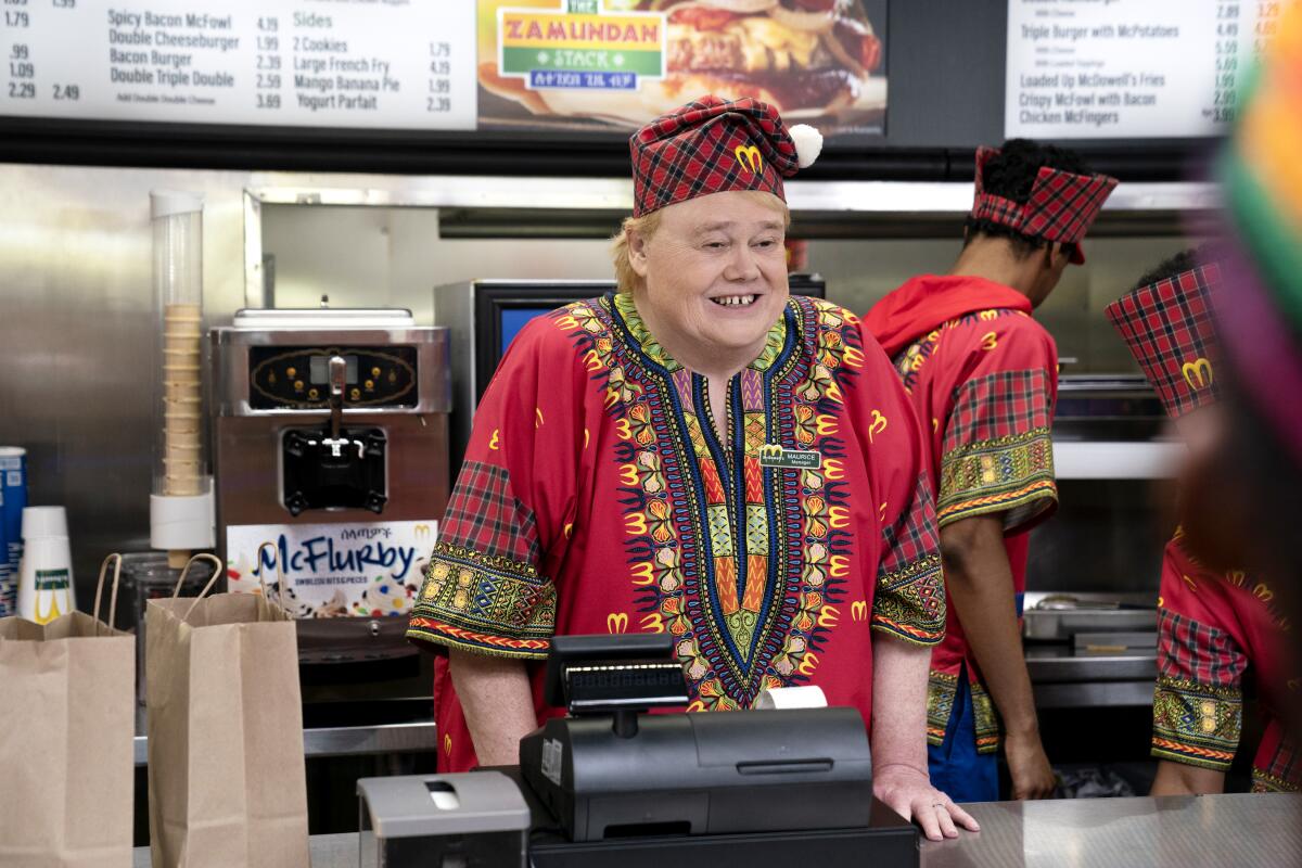 Louie Anderson reprises his role as Maurice in “Coming 2 America."
