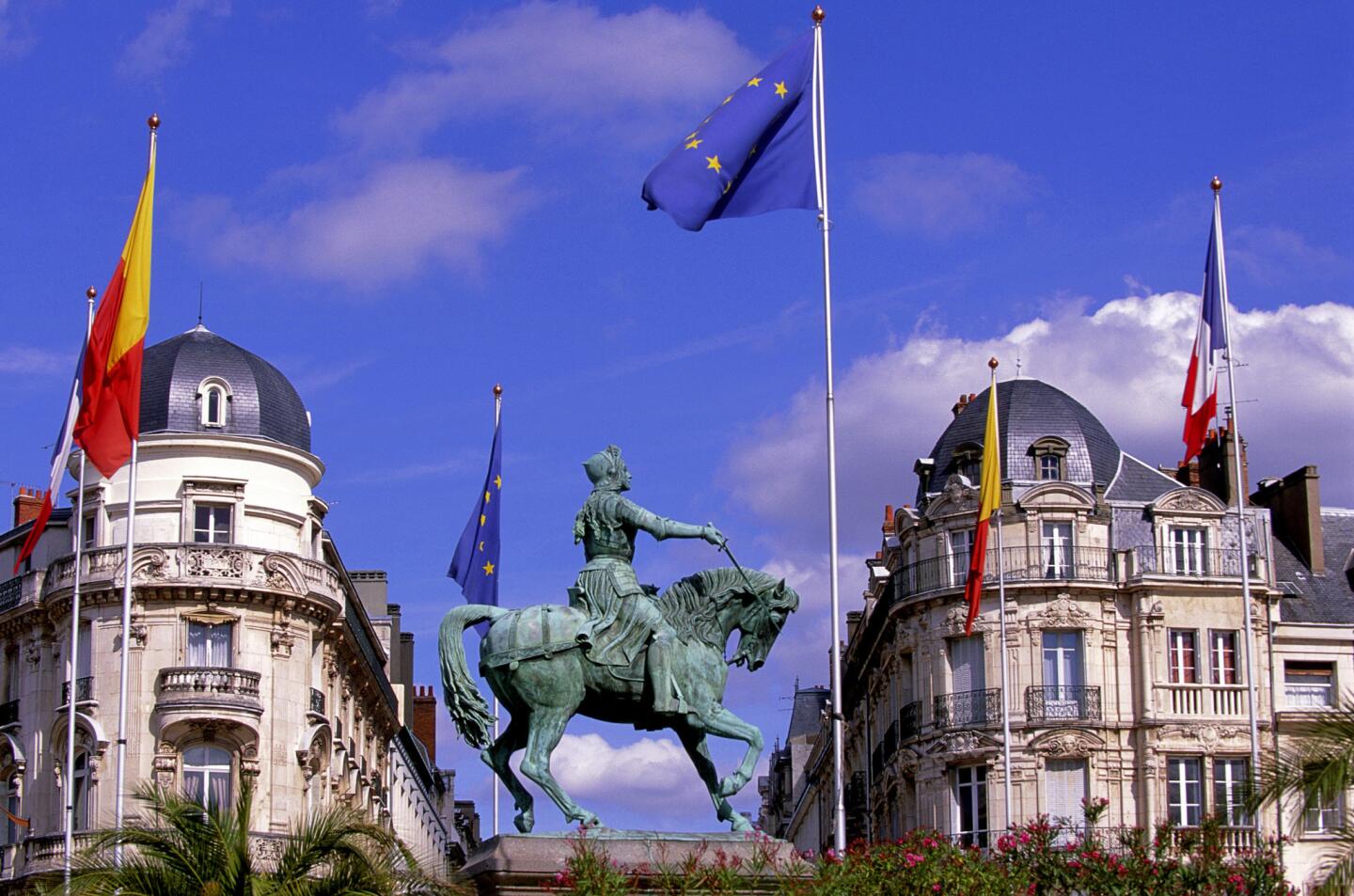 A statue of Joan of Arc in Orleans.