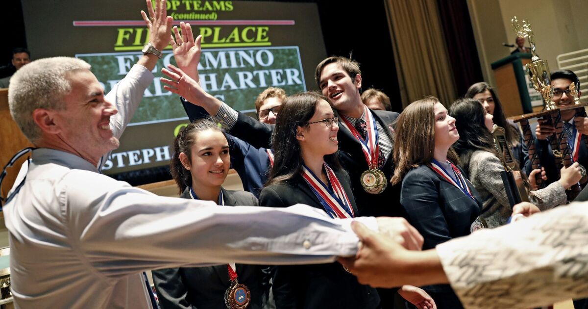 El Camino Real Charter High wins California Academic Decathlon Los