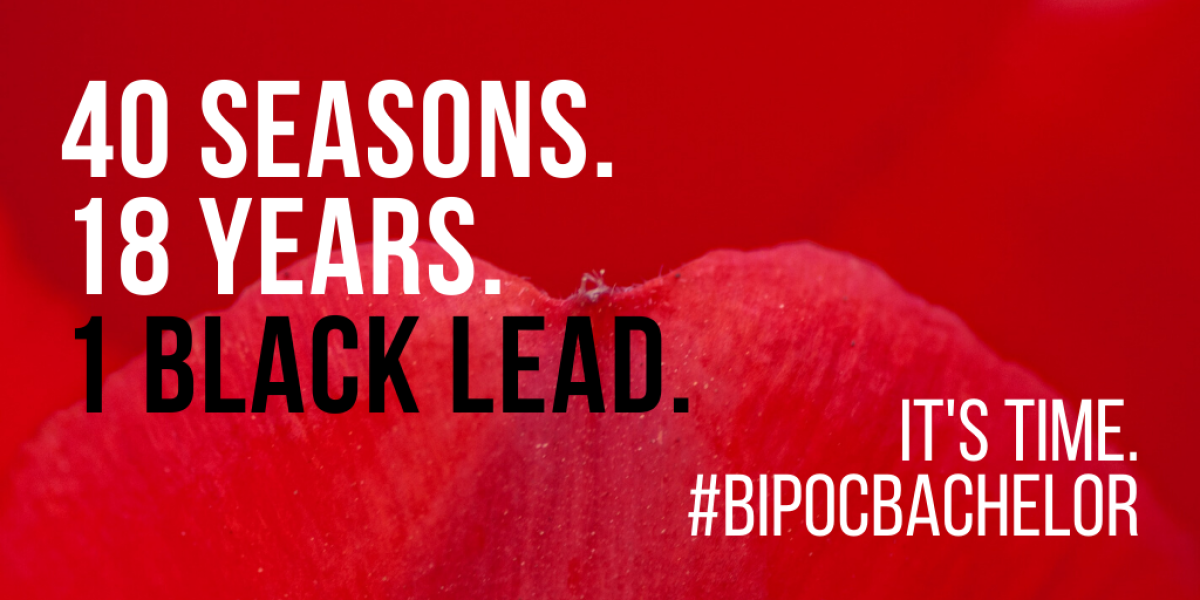 One of the campaign images created by fans of "The Bachelor" to push for diversity on the franchise.