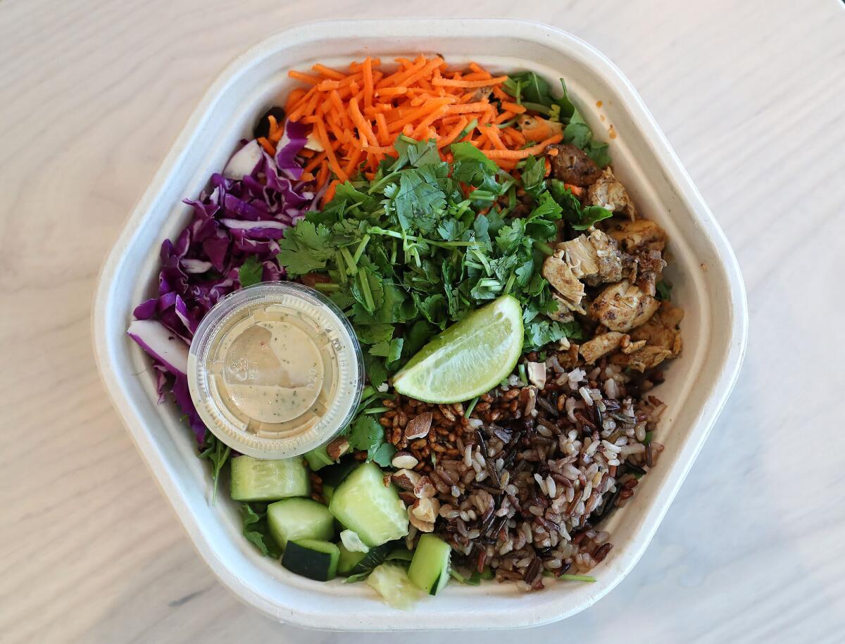The Harvest Salad at the new Sweetgreen location in Huntington Beach.