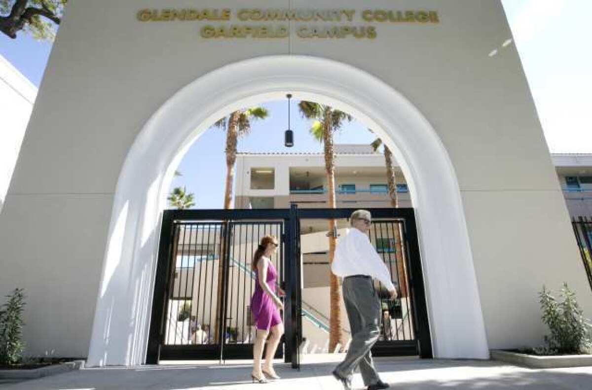 Glendale Community College ranked sixth out of 23 colleges defined as 'peers' by the state for having 62% of first-time students from 2005 to 2011 transfer to a four-year school, earn a certificate worth 18 or more units, or prepare to transfer.