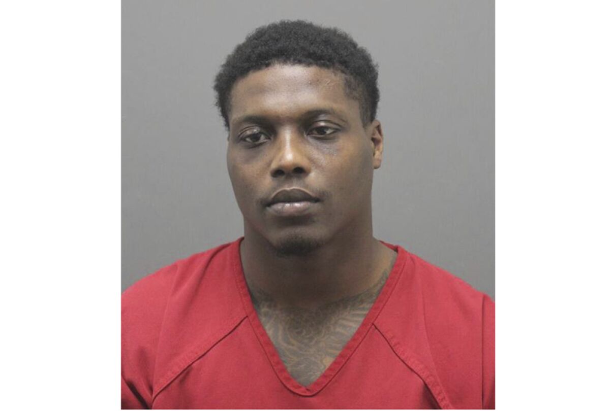 This photo provided by Loudoun County Sheriff’s Office shows Deshazor Everett. Washington Football Team safety Deshazor Everett faces a charge of involuntary manslaughter. He turned himself in at a Virginia jail Tuesday, Feb. 9, 2022, after an investigation found he was speeding when his car slammed into trees and rolled over. (Loudoun County Sheriff’s Office via AP).