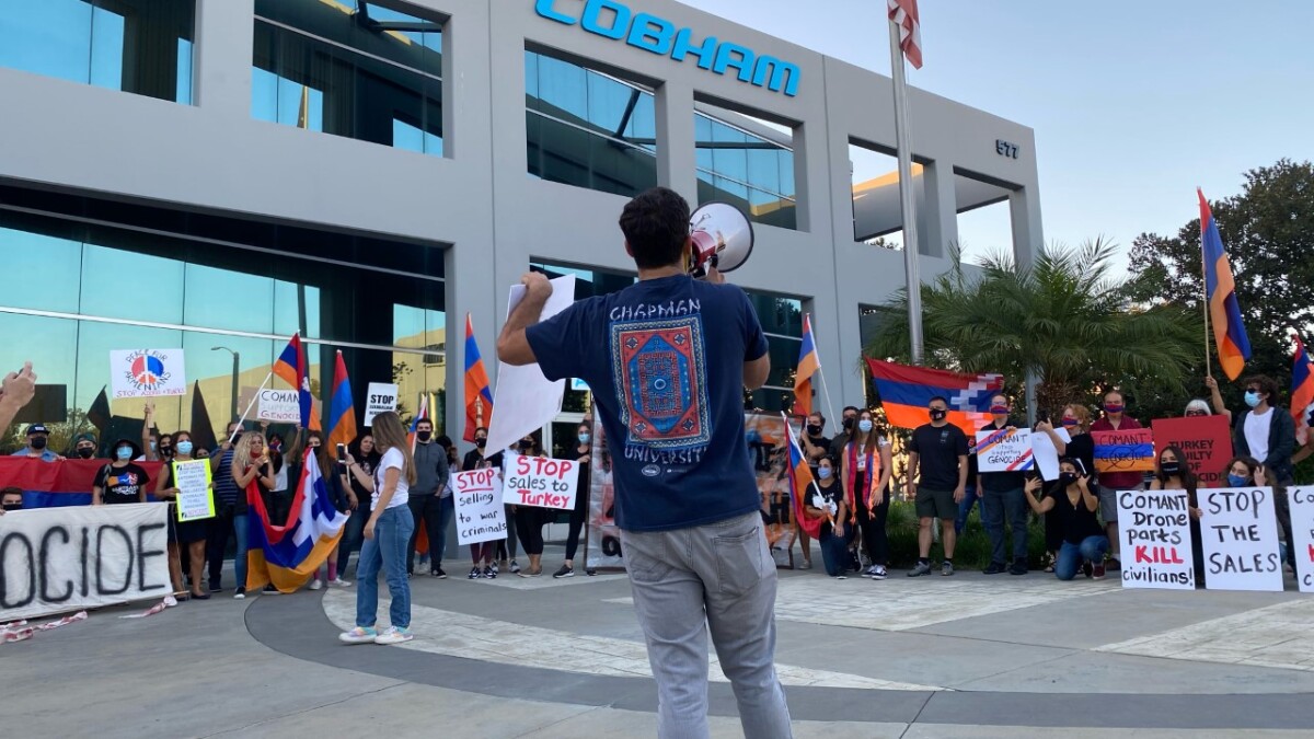 Activist Group Claims O C Company Supplied Part In Drones Used By Azerbaijan To Target Armenian Civilians Los Angeles Times