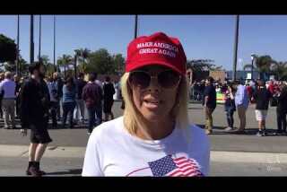 Supporters and protesters show up in full force at Trump rally in Orange County