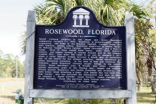 Marker commemorating the Rosewood Massacre of 1923\