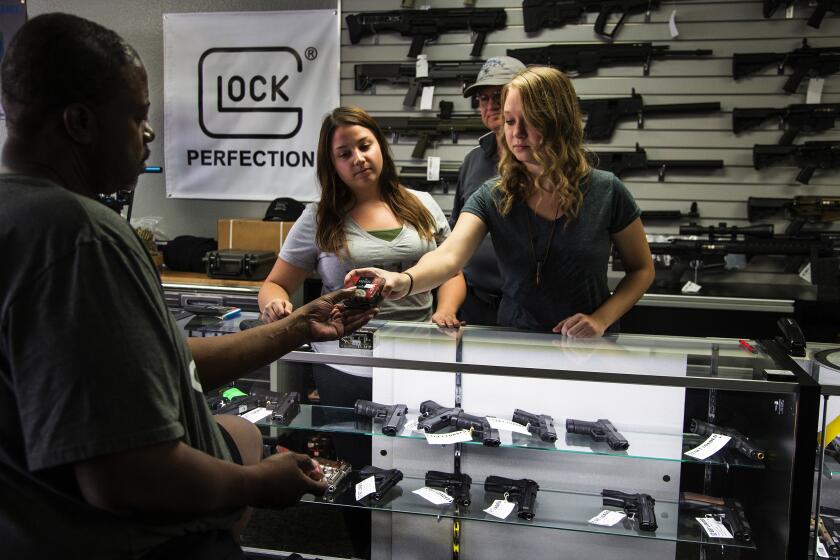 Gina Ferazzi  Los Angeles Times GUN owners need to present their firearm registration and not be on a list of felons or severely mentally ill to buy ammunition in California, according to the background check law that took effect July 1.