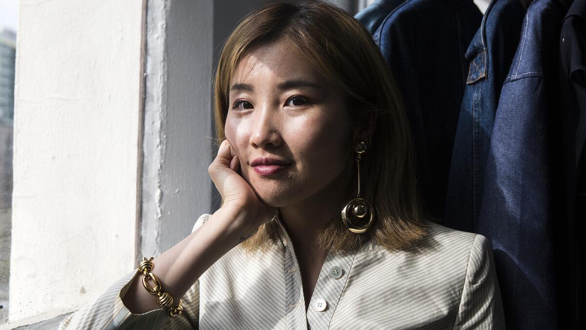 Simi Wu inside New/Found, a by-appointment-only vintage boutique, where she recently showcased clothes and jewelry for an audience in China.