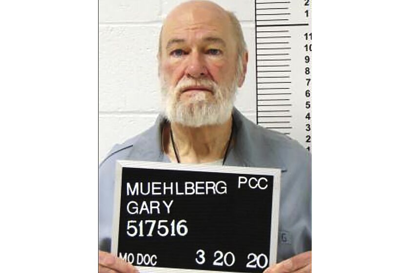 FILE - This March 20, 2020, photo provided by the Missouri Department of Corrections shows Gary Muehlberg. Serial killer Muehlberg, dubbed the “Package Killer,” received two life sentences Tuesday, March 21, 2023, after admitting to killing two women in the St. Louis area more than 30 years ago. (Missouri Department of Corrections via AP, File)