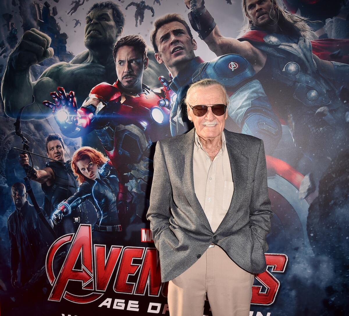 Stan Lee attends the premiere of Marvel's "Avengers: Age Of Ultron" at Dolby Theatre in Hollywood on April 13.