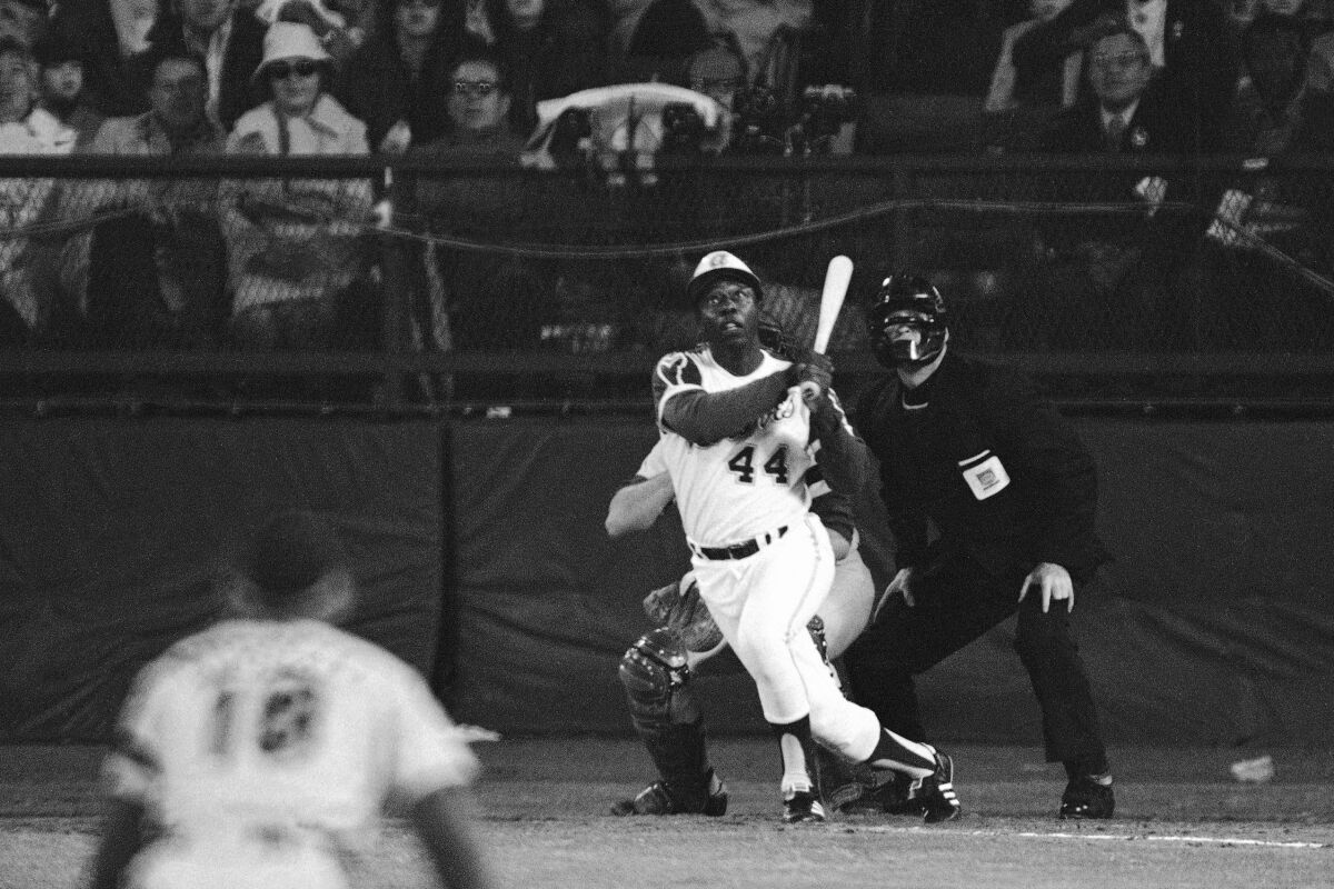 On an April evening in 1974, Hank Aaron hit his 715th home run.
