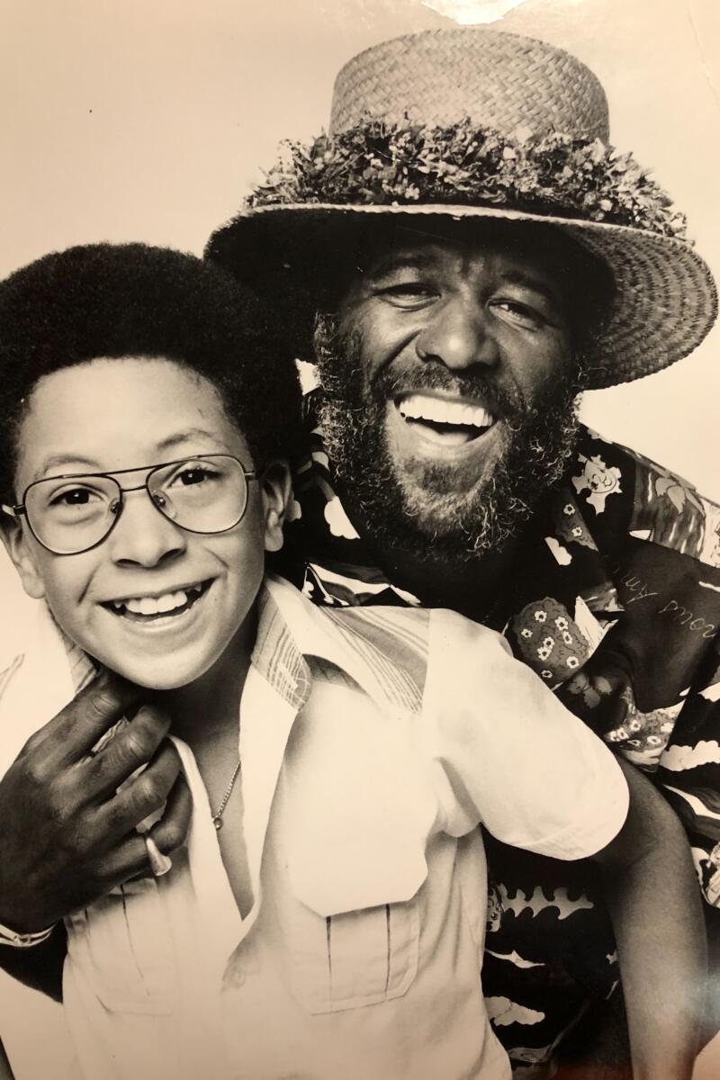 Wally Amos and his son Shawn.