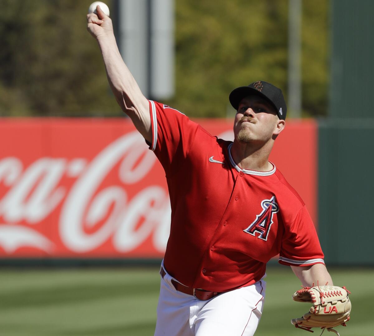 Dylan Bundy made his first spring training start with the Angels and struck out four in two innings Feb. 25, 2020.