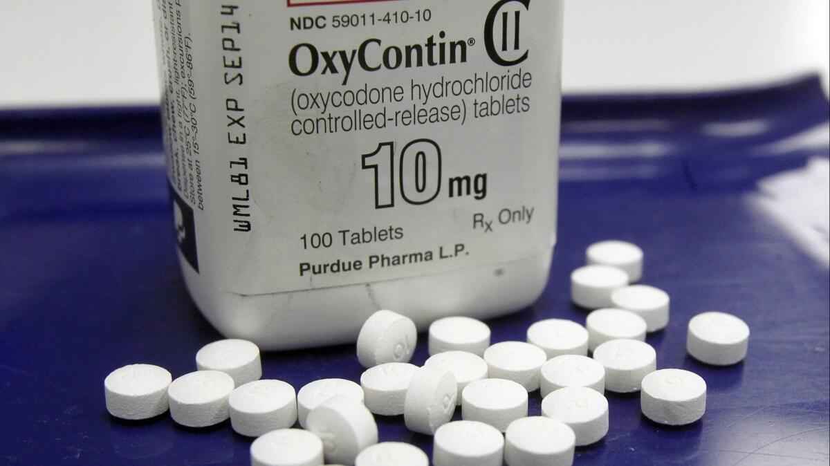 OxyContin accounted for more than 82% of Purdue Pharma’s sales last year. In February, Purdue announced that it would stop promoting its opioid drugs to physicians.