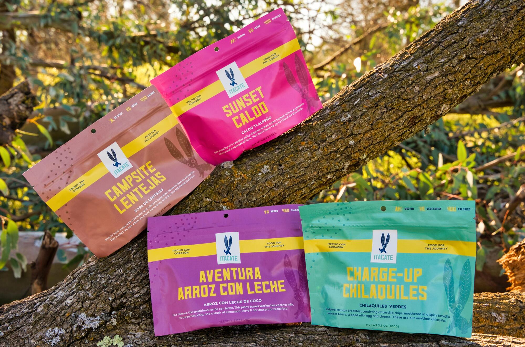 Itacate brand backpacking food.