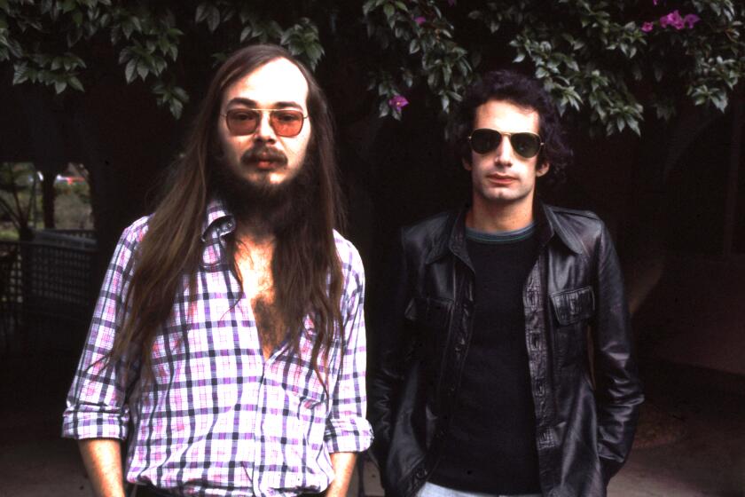 Walter Becker and Donald Fagen of Steely Dan, 1977