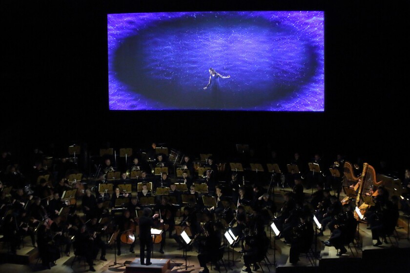 Mezzo-soprano Tamara Mumford sings Mahler's "Song of the Earth" as Gustavo Dudamel conducts the Los Angeles Philharmonic on Thursday at Walt Disney Concert Hall.
