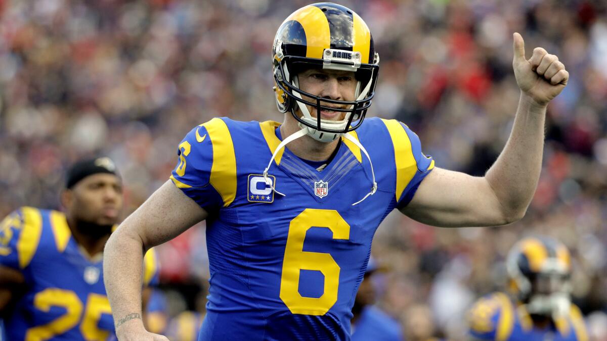 Rams punter Johnny Hekker is a three-time Pro Bowl selection.
