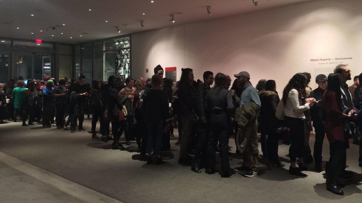 Fans line up to see Junot Diaz at REDCAT.