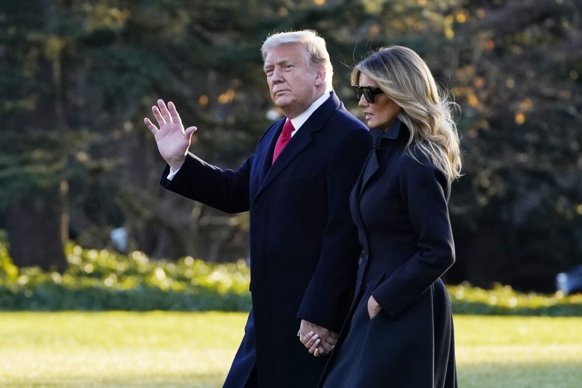 President Trump and First Lady Melania Trump