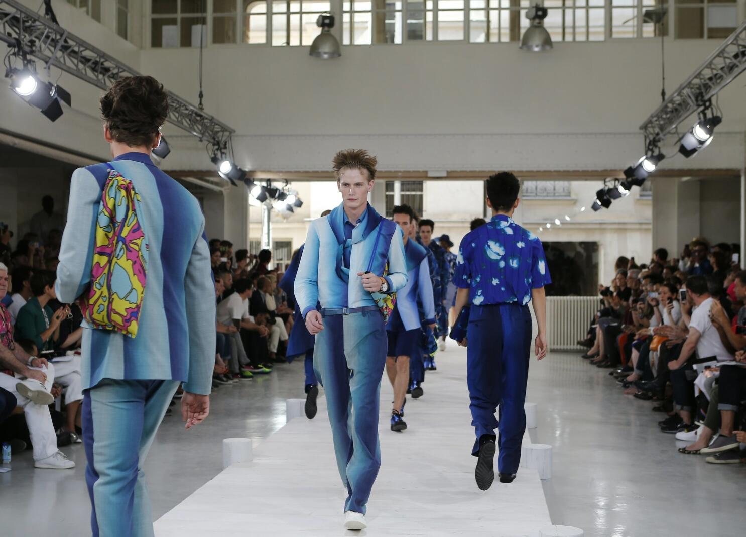 Vuitton VIPs boil, Miyake make attire from bananas