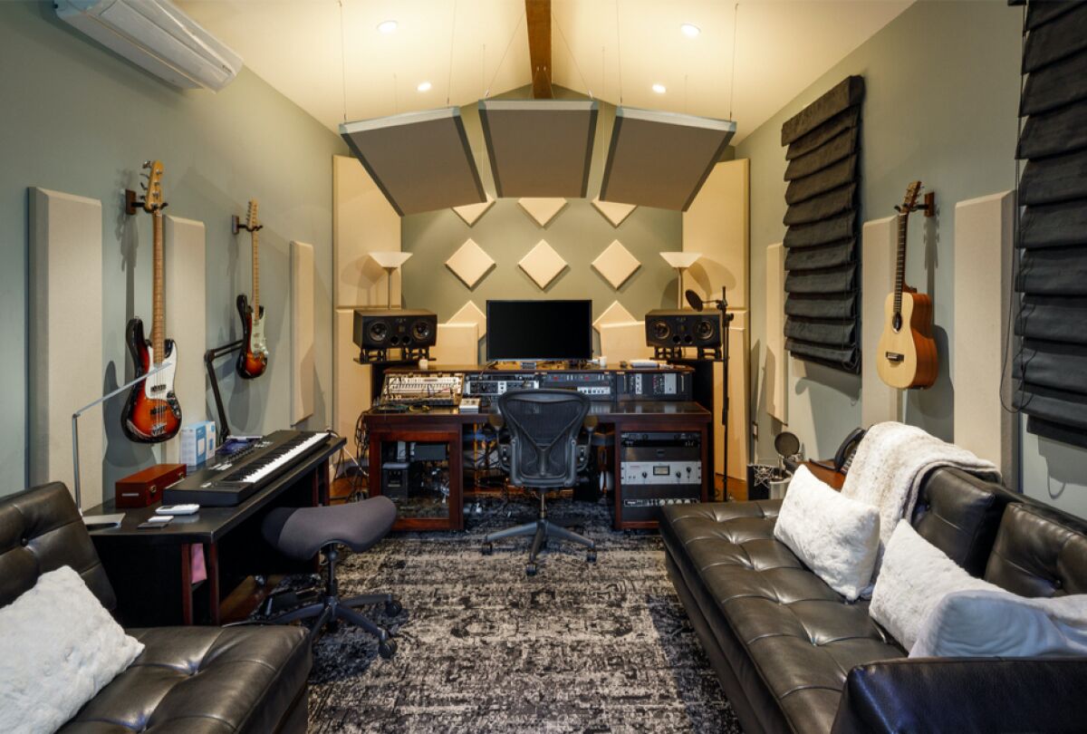 Liam Payne's mountain hideway was outfitted with a recording studio.