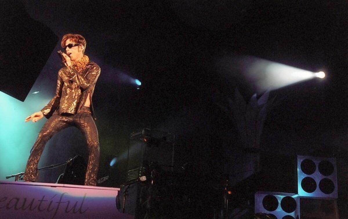 Prince at the Hollywood Bowl in October 1997.