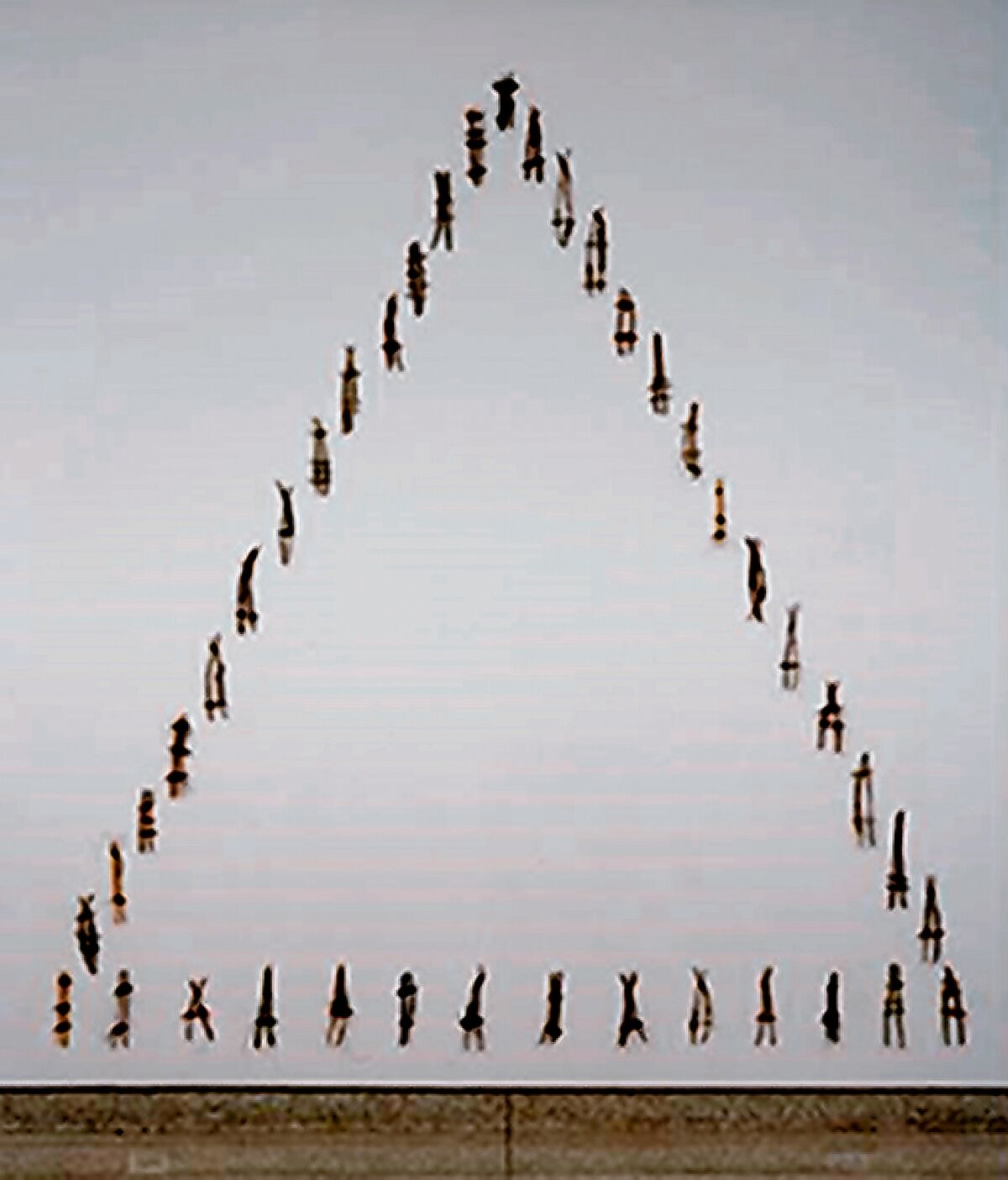 ‘41 ladders made of twigs and twine’ by Marta Palau is on view at Museum of Contemporary Art San Diego.