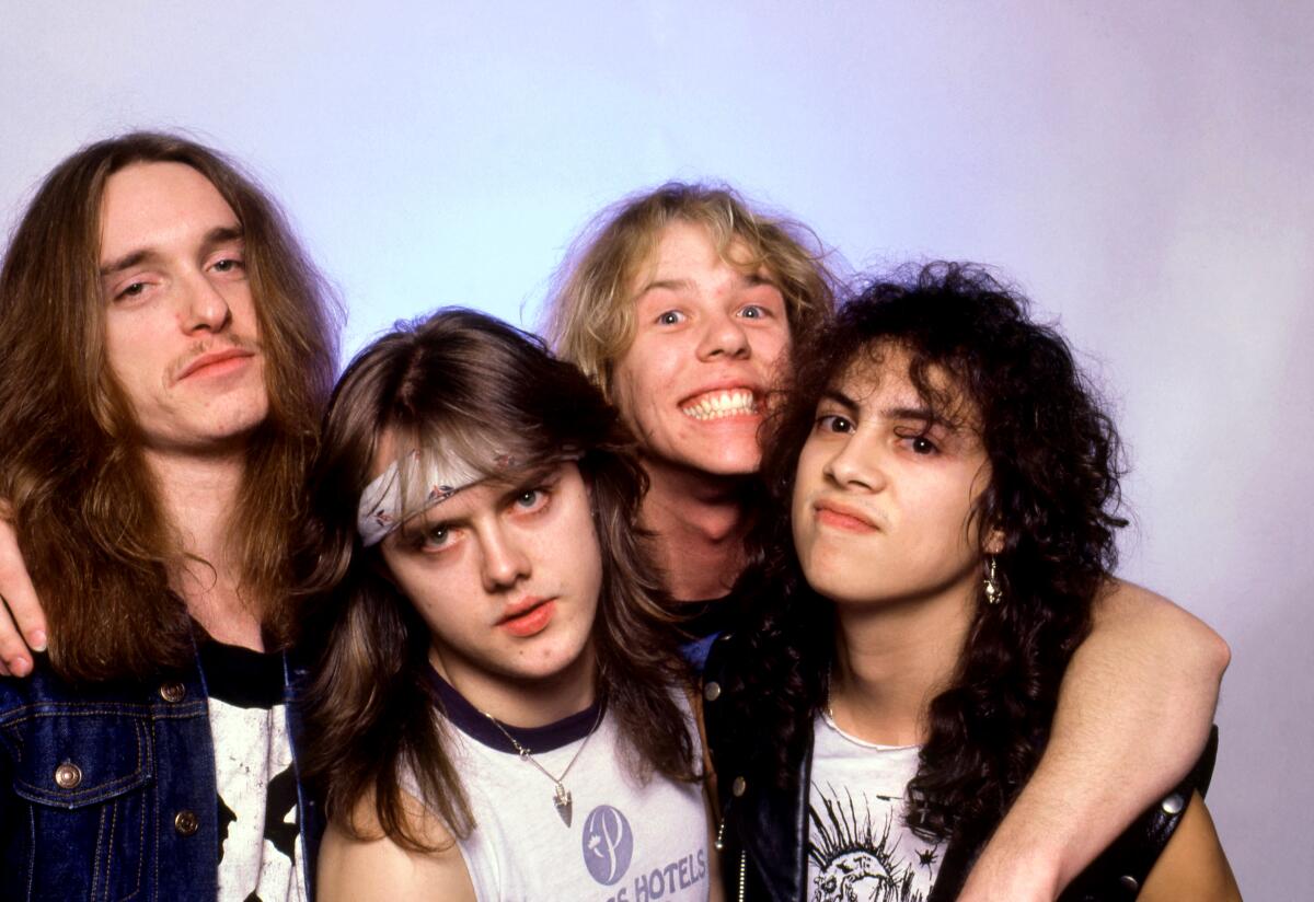A heavy metal band in the 1980s