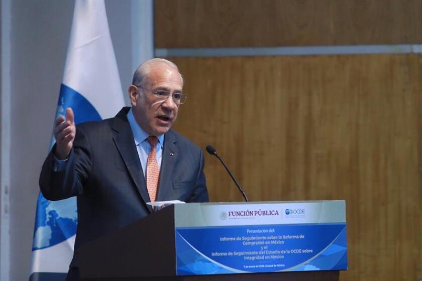 El secretario general de la Organización para la Cooperación y Desarrollo Económicos (OCDE), José Ángel Gurría. EFE/Archivo