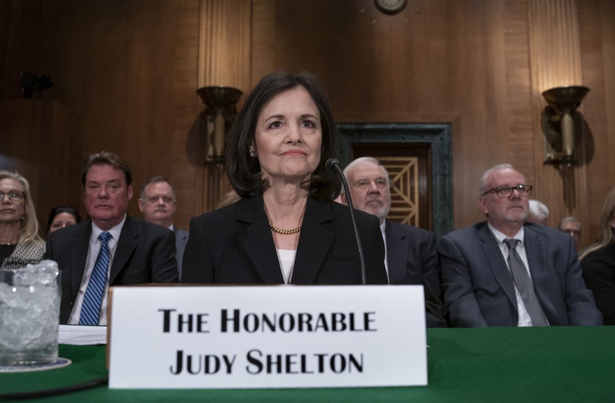 Judy Shelton on Capitol Hill in February 2020