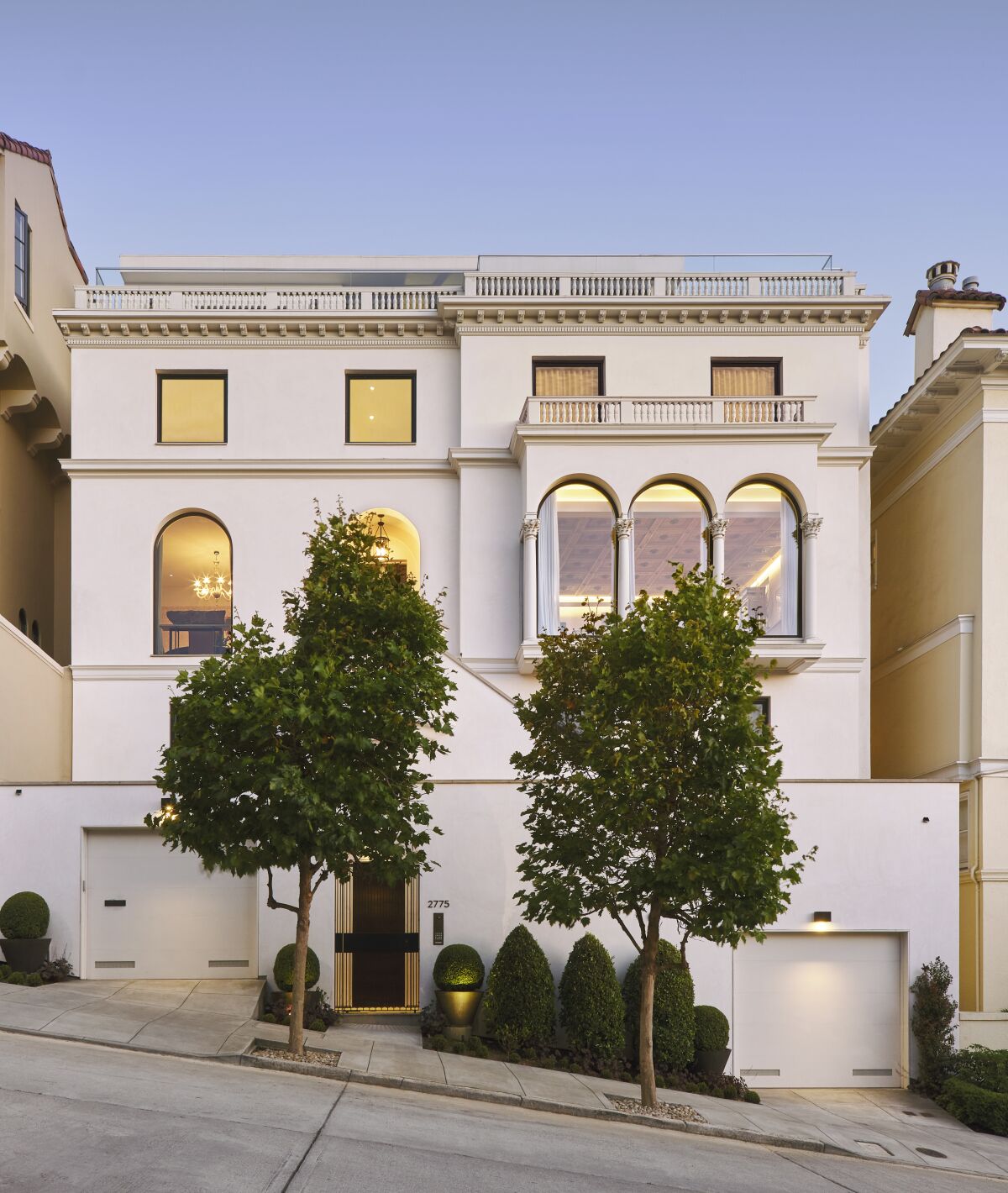 Built in 1916, the five-story home takes in views of the Bay and Golden Gate Bridge.